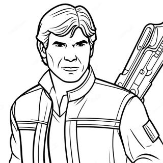 Han Solo Coloring Page | Han Solo 塗色頁