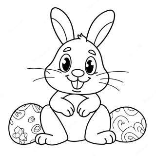 Easter Bunny Coloring Page | Easter for Adults 塗色頁