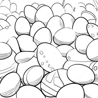 Colorful Easter Eggs Coloring Page | Easter for Adults 塗色頁