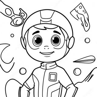Miles from Tomorrowland Coloring Page | Miles from Tomorrowland 塗色頁