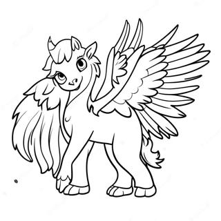 Hippogriff Coloring Page | Hippogriff 塗色頁