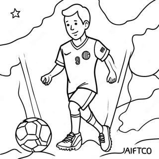 USA Soccer Coloring Page | USA Soccer 塗色頁