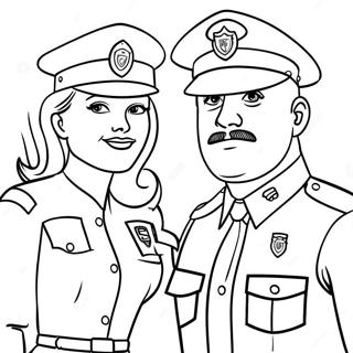 Officer Buckle and Gloria Coloring Page | Officer Buckle and Gloria 塗色頁