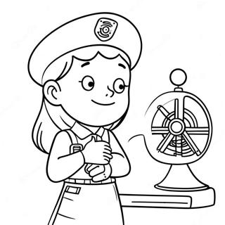 Rosie Revere Engineer Coloring Page | Rosie Revere Engineer 塗色頁