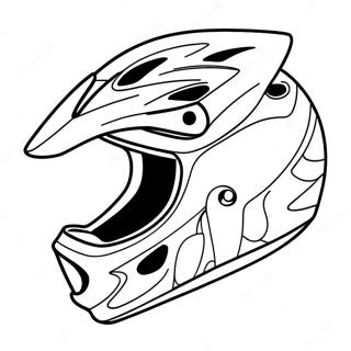 Colorful Bicycle Helmet Safety Coloring Page | Bike Safety 塗色頁