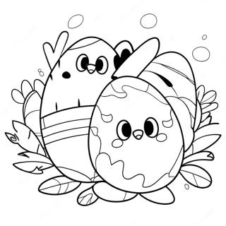 LOL Easter Eggs Coloring Page | Lol Easter 塗色頁