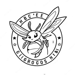 Charlotte Hornets Logo Coloring Page | Charlotte Hornets 塗色頁