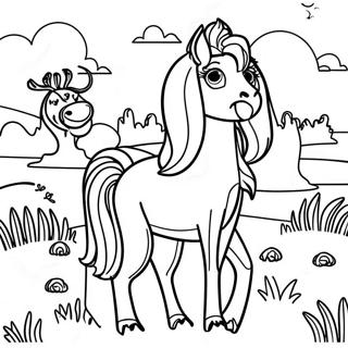 Vibrant Grassland Animals Coloring Page | Grassland 塗色頁