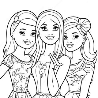 Barbie and Her Sisters Coloring Page | Barbie and Her Sisters 塗色頁
