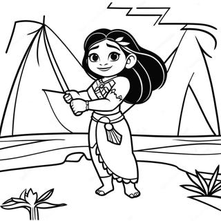 Moana Coloring Page | Moana 塗色頁