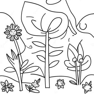 Klee's Colorful Garden Coloring Page | Klee 塗色頁
