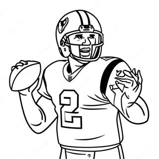 Tom Brady Throwing Football Coloring Page | Tom Brady 塗色頁