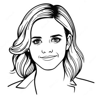 Emma Watson Coloring Page | Emma Watson 塗色頁