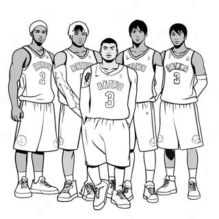 Kuroko's Basketball Team Coloring Page | Kuroko's Basketball 塗色頁