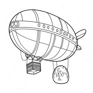 Blimp Coloring Page | Blimp 塗色頁