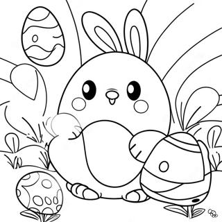 Easter Math WorkPages Coloring Page | Easter Math WorkPages 塗色頁
