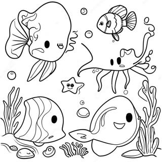 Deep Sea Coloring Page | The Deep 塗色頁