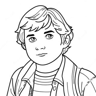 Stranger Things Robin Coloring Page | Stranger Things Robin 塗色頁