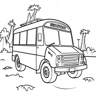 Epic Fortnite Battle Bus Adventure Coloring Page | Fortnite Battle Bus 塗色頁