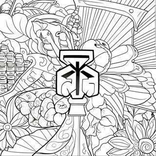 Mitsubishi Logo Coloring Page | Mitsubishi 塗色頁
