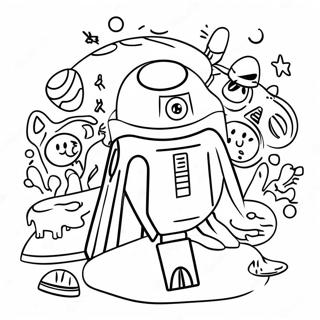 Happy Birthday Star Wars Coloring Page | Happy Birthday Star Wars 塗色頁