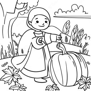 Thankful Harvest Bible Coloring Page | Fall Bible 塗色頁