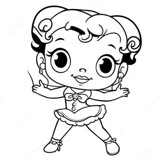 Betty Boop Classic Coloring Page | Betty Boop 塗色頁