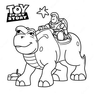 Rex Toy Story Coloring Page | Rex Toy Story 塗色頁