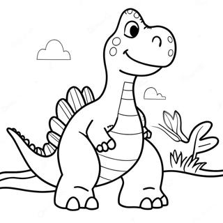 Rex the Friendly Dinosaur Coloring Page | Rex Toy Story 塗色頁