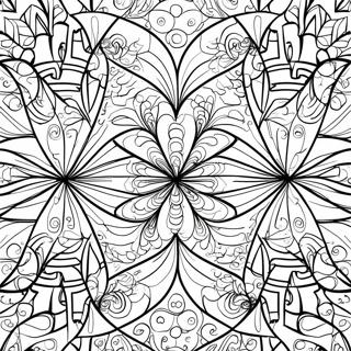 Geometric Tessellation Coloring Page
