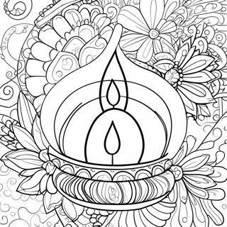 Diya Coloring Page | Diya 塗色頁