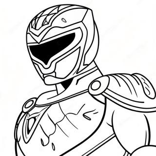 Mighty Morphin Green Ranger Coloring Page | Green Ranger 塗色頁