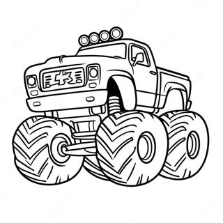 Bigfoot Monster Truck Coloring Page | Bigfoot Monster Truck Page 塗色頁