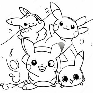 Charming Pikachu Evolution Coloring Page | Pokemon Evolution 塗色頁