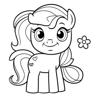 My Little Pony Sweetie Belle Coloring Page | My Little Pony Sweetie Belle 塗色頁