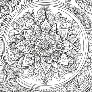 Intricate Mandala Coloring Page | Intricate 塗色頁