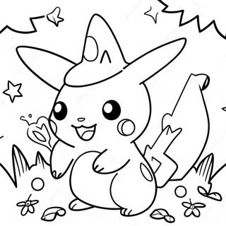 Pokemon Halloween Coloring Page