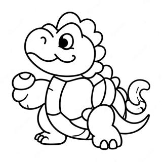 Koopa Coloring Page