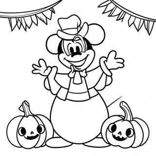 Large Disney Halloween Coloring Page