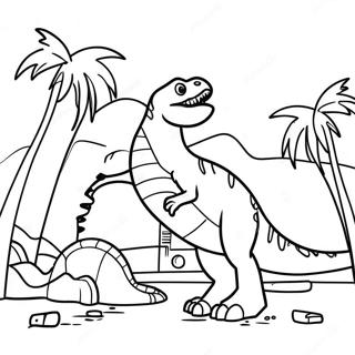 Jurassic Park Coloring Page | Jurassic Park 塗色頁