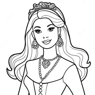 Vintage Barbie Coloring Page | Vintage Barbie 塗色頁