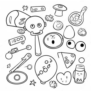 I Spy Fun Objects Coloring Page | I Spy 塗色頁