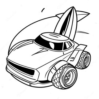 Rocket League Car Racing Coloring Page | Rocket League 塗色頁