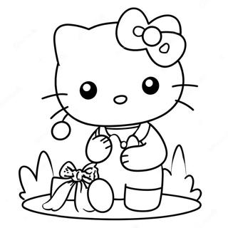 Hello Kitty and Dear Daniel Coloring Page | Hello Kitty and Dear Daniel 塗色頁