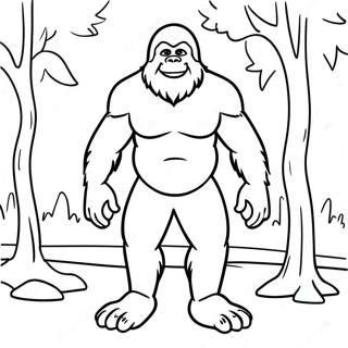 Bigfoot Coloring Page | Bigfoot 塗色頁