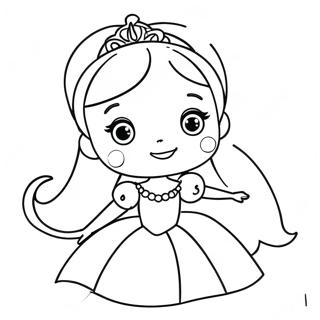 Cute Princess Coloring Page | Cute for Girls 塗色頁