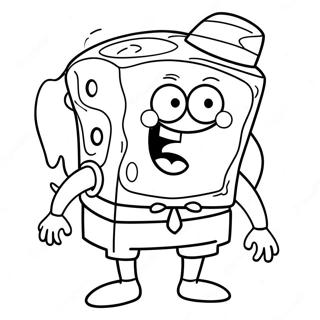 Halloween Spongebob Coloring Page | Halloween Spongebob 塗色頁