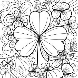 Irish Shamrock Coloring Page | Irish 塗色頁