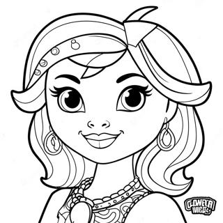 Clawdeen Wolf Monster High Coloring Page | Clawdeen Wolf Monster High 塗色頁
