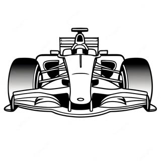 Formula 1 Racing Car Coloring Page | Formula 1 塗色頁